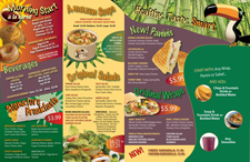 Amazon Cafe LI - Menu Back