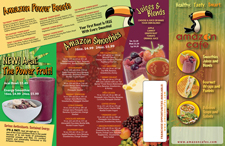 Amazon Cafe LI - Menu Front